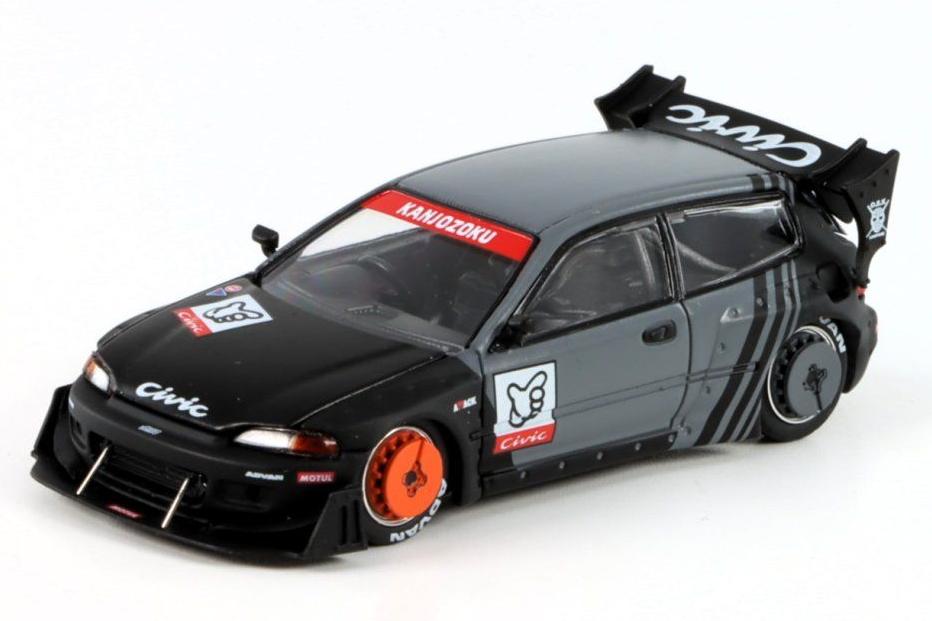 1:64 HONDA Pandem Civic EG6, black/grey - PR64-163