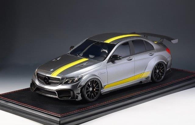 1:18 MERCEDES-BENZ C63s AMG DarwinPRO Widebody (2019), Matte Mountain Grey - GLM188024