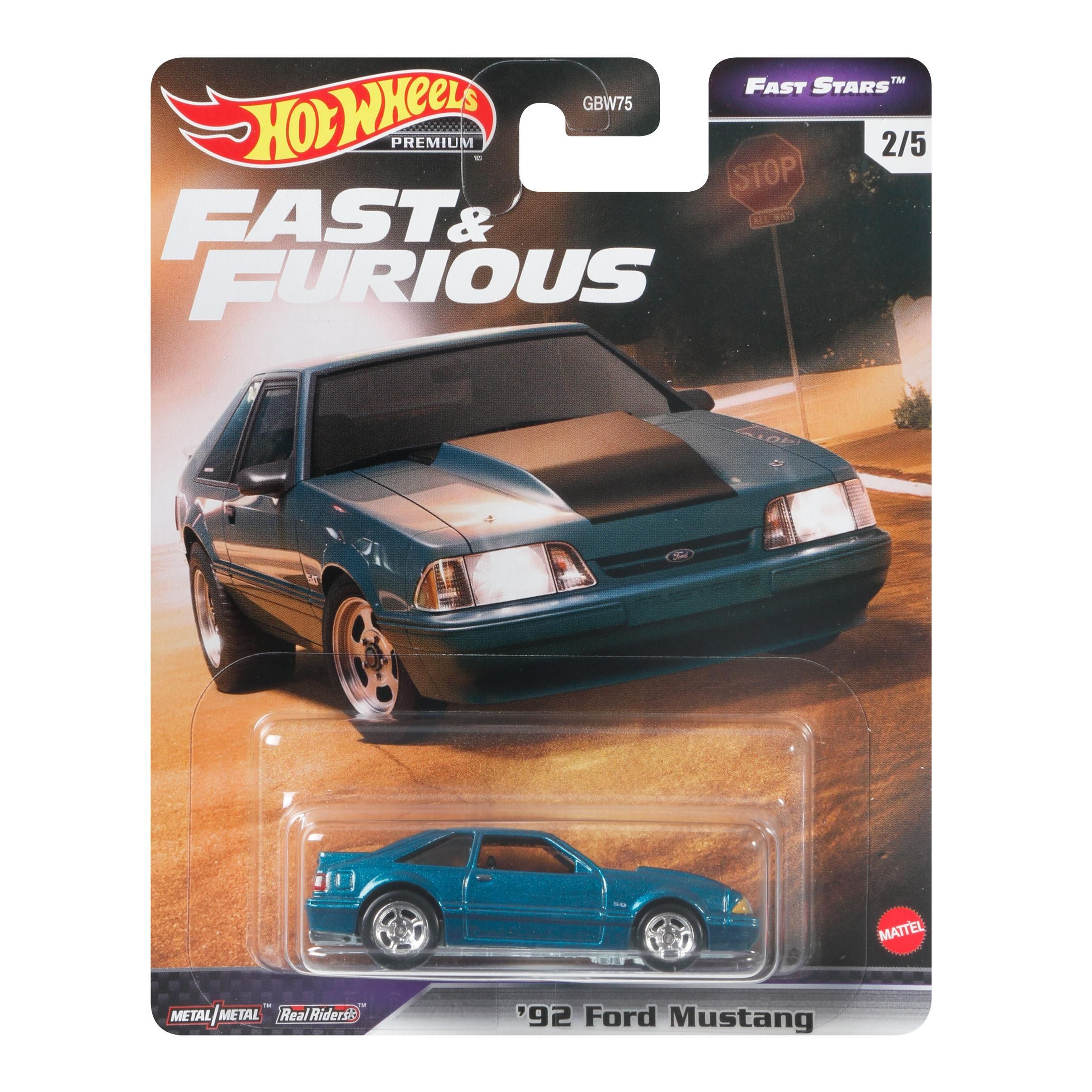 1:64 FORD Mustang 1992, сине-зеленый - GRL72