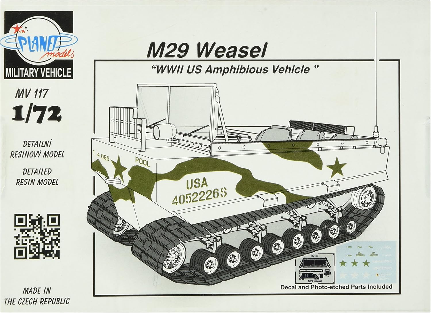 1:72 Сборная модель M29 Weasel - MV117