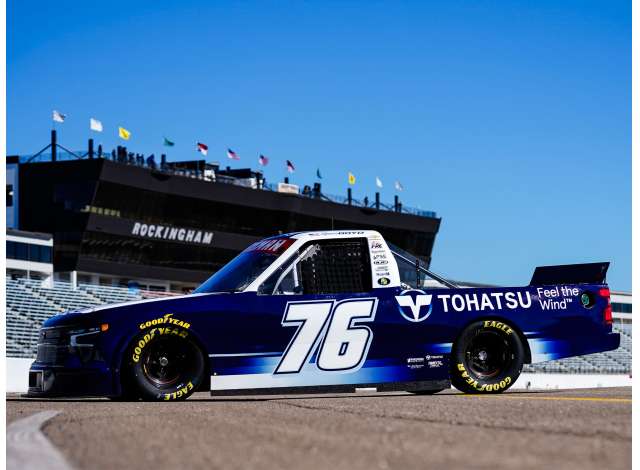 1:64 Chevrolet Silverado #76 Spencer Boyd *Tohatsu* Test Truck, blue/white 2025 - T762565TOHSP