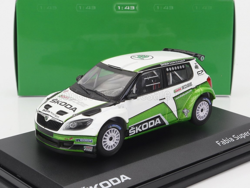 1:43 SKODA Fabia Ii Fl S2000 №0 Skoda Motorsport Design Rally (2012), Green White Black - 604T2S