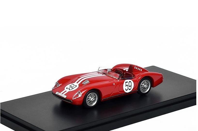 1:43 SKODA 1100 OHC Spider #59 (1957), red - FOX43042