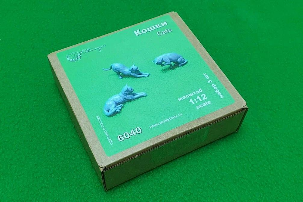 1:12 Набор фигурок 'кошки', 3 шт - 6040
