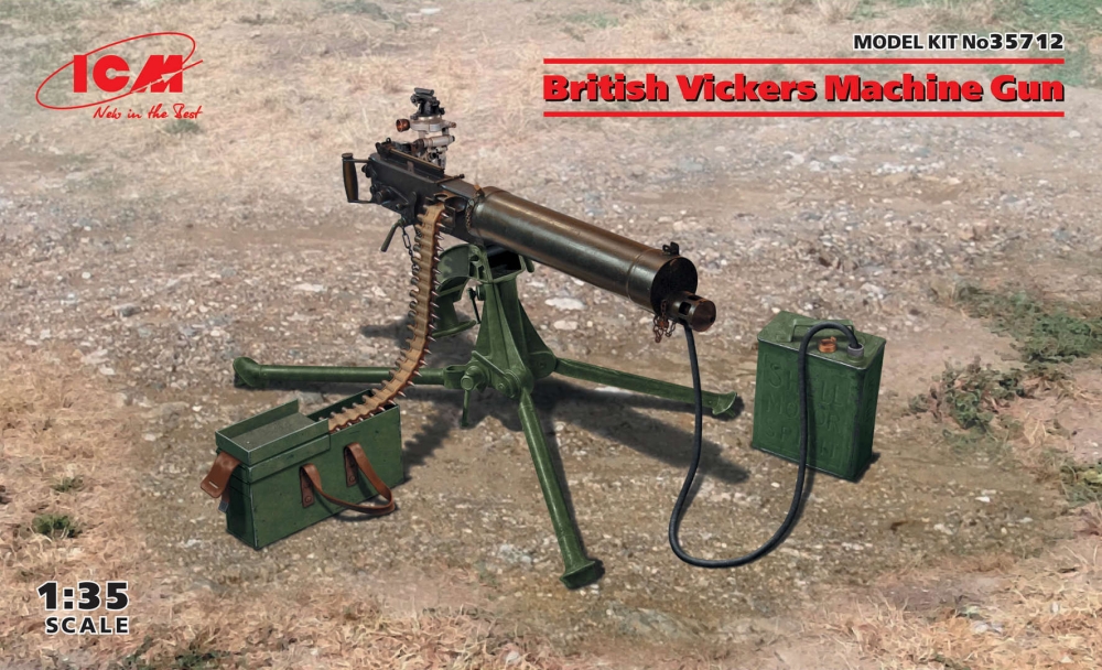 1:35 Сборная модель Британский пулемет Vickers - 35712