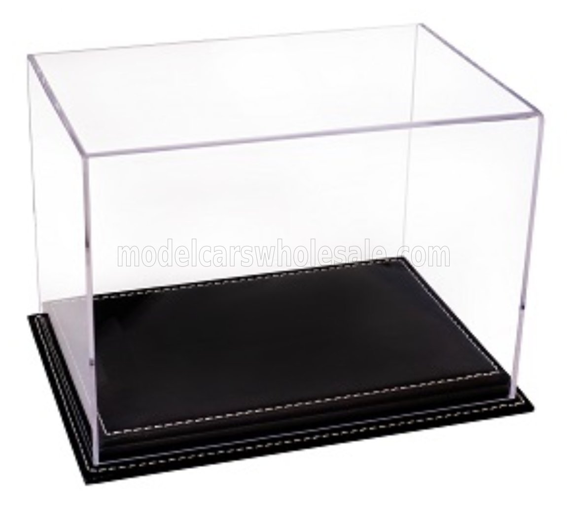 1:2 Бокс акриловый с подставкой из кожи черного цвета для касок - ATL11001