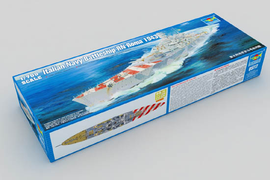 1:700 Сборная модель Итальянский линкор RN Roma (1943г.) - 05777
