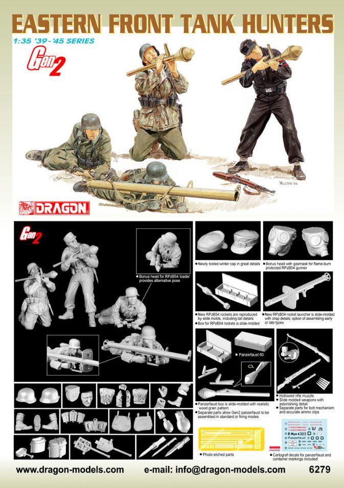 1:35 Сборная модель Eastern Front Tank Hunters (Gen2) - 6279