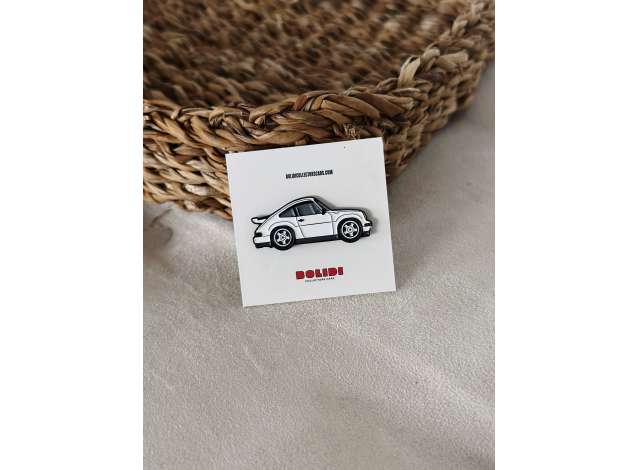 1:0 Значок Pin Porsche 911 Carrera 3.2, white - ENPN025