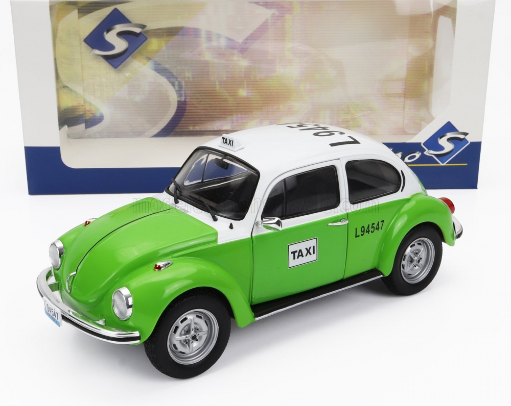 1:18 VOLKSWAGEN Beetle Kafer 1303 Mexico Taxi (1974), Green White - 1800521
