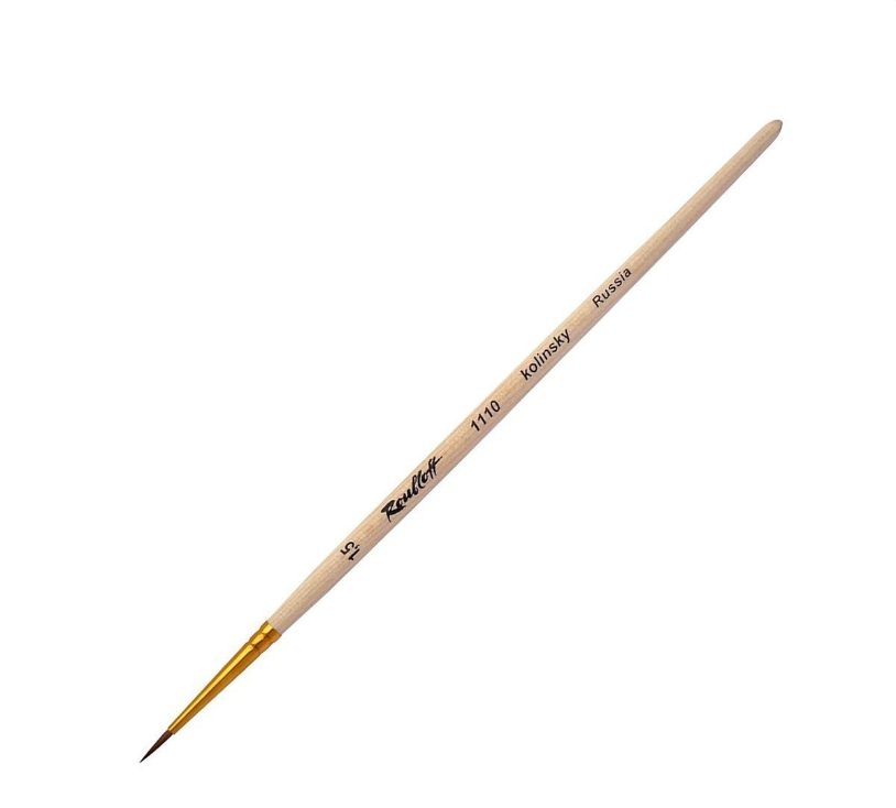 Кисть колонок круглая укороченная №1,5 (ЖК1-01,50Ж) - R6911