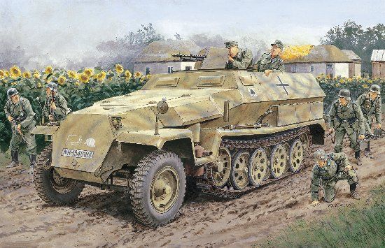 1:35 Сборная модель БТР Sd.Kfz.251/1 Ausf.C - 6187