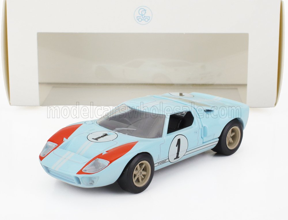 1:43 FORD Gt40 Mkii 7.0l V8 Team Shelby American Inc. №1 2nd (but Really Winner) 24h Le Mans (1966) K.Miles - D.Hulme, Light Blue - 430501-7