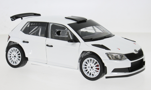 1:18 Skoda Fabia III R5 2015, white - ABR118XAB-605E