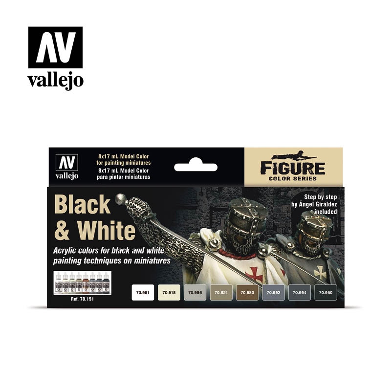 Краска акриловая 'Model Color' набор New Black & White set - 70151