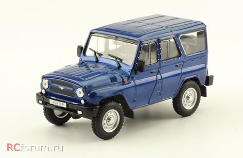 1:43 UAZ-Hunter (УАЗ-315195), Автолегенды СССР 280, синий - AL280