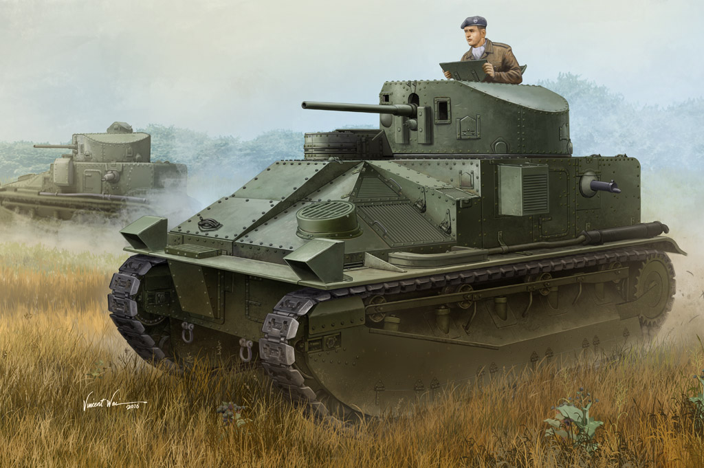 1:35 Сборная модель Танк Vickers Medium Tank MK II - 83879