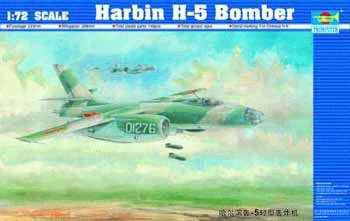 1:72 Сборная модель Китайский фронтовой бомбардировщик Harbin H-5 - 01603