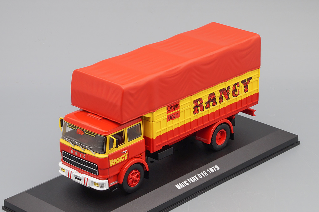 1:43 UNIC FIAT 619 'Cirque Rancy' 1979, red / yellow - TRU023