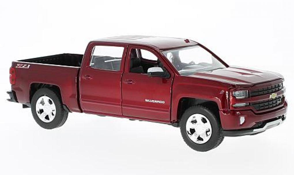 1:24 CHEVROLET Silverado 1500 LT-Z71 Crew Cab 2017, red - 79348R