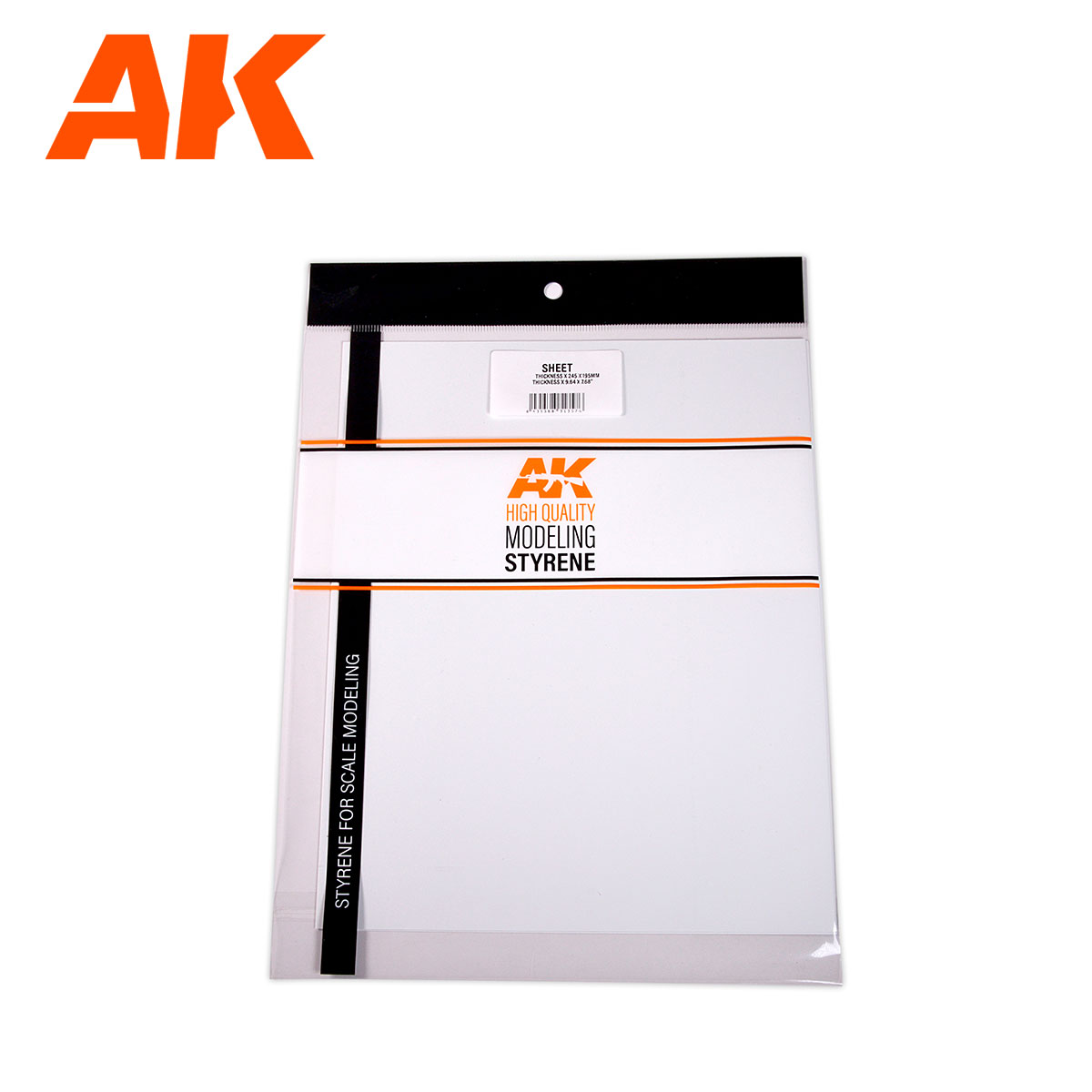 Лист стирола 0.3мм толщины / 0.3mmthickness STYRENE SHEET - AK6573