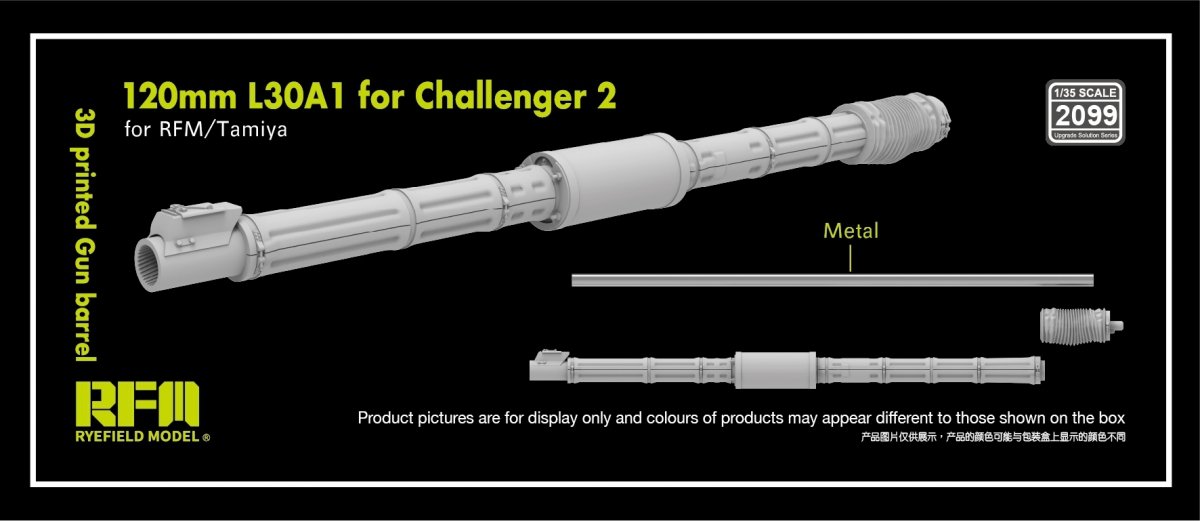1:35 120-мм ствол L30A1 для Challenger II - RM-2099