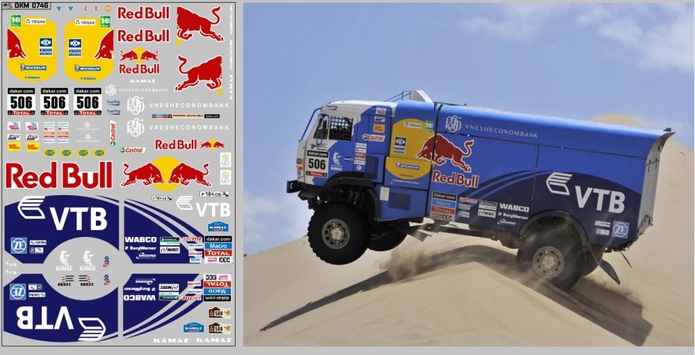 1:43 Набор декалей Dakar / Дакар 2014 №506 (200х70) - DKM0746