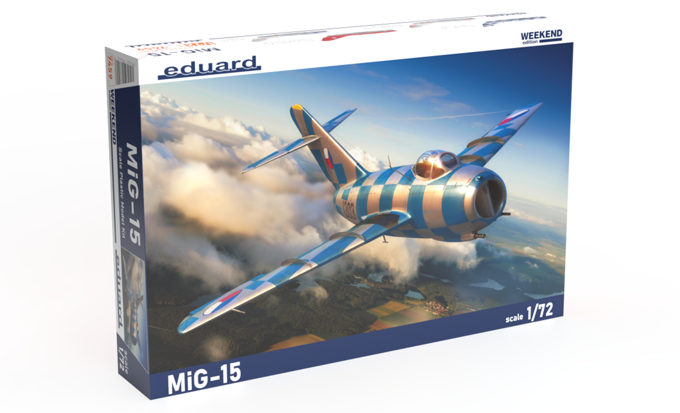 1:72 Сборная модель Самолёт MiGG-15 - 7459
