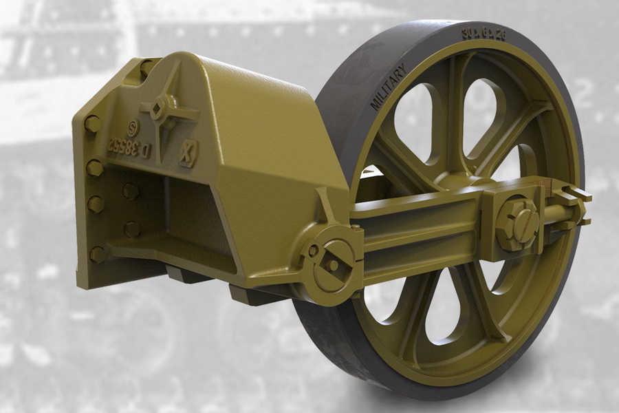 1:35 Набор дополнений ленивец с шиной, поздний тип для легкого танка США M3A1 / M3A3 - 35009