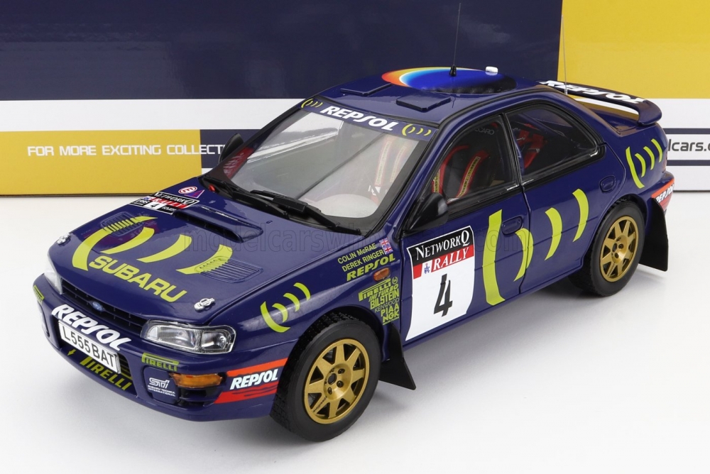 1:18 SUBARU IMPREZA 555 №4 WINNER RALLY RAC LOMBARD (1995) C.McRAE - D.RINGER, BLUE - 5523