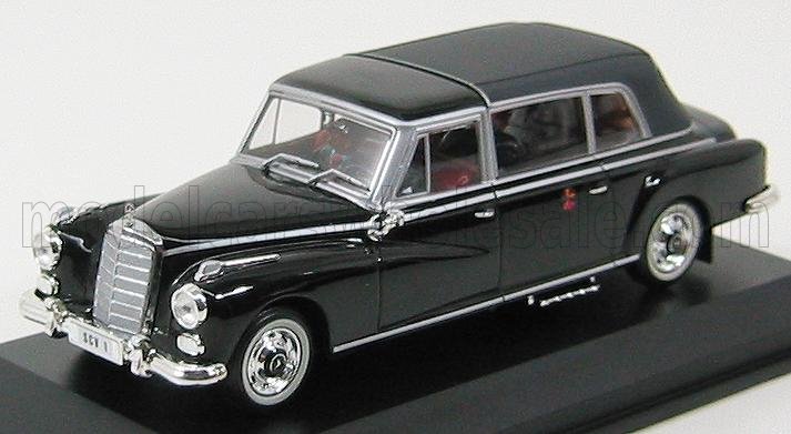 1:43 MERCEDES-BENZ 300d Landaulet (1960) State City Of Vatican With Figures Pope - Papa - Giovanni Xxiii, Black - 351230PERS