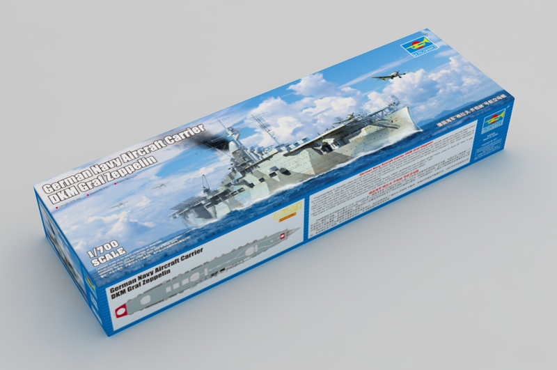 1:700 Сборная модель Корабль German Navy Aircraft Carrier DKM Graf Zeppelin - 06709