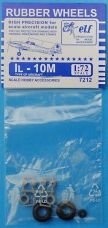 1:72 Колеса резиновые Советский штурмовой самолет Ил-10М - 7212