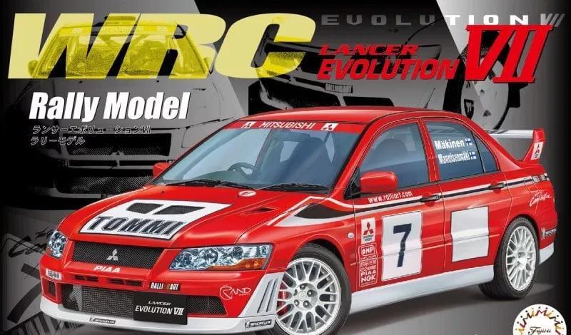 1:24 MITSUBISHI Сборная модель Lancer Evolution VII WRC Rally Model - 04766