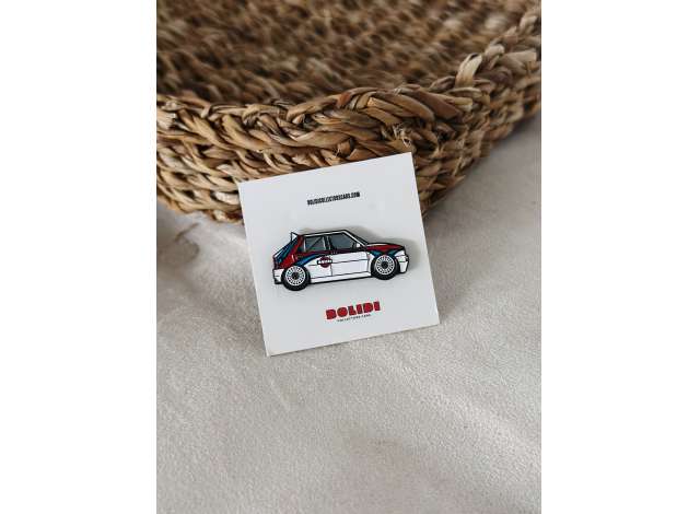 1:0 Значок Pin Lancia Delta *Tribute to Martini Livery*, white - ENPN004