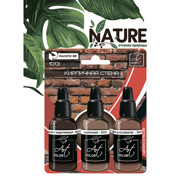 Набор красок Art color Кирпичная стена (Brick Wall), 3 шт. - 1013