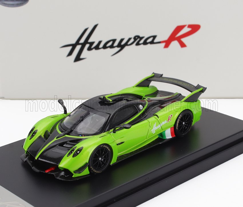1:64 PAGANI Huayra R (2017), Green Carbon Black - LCD64028-GR