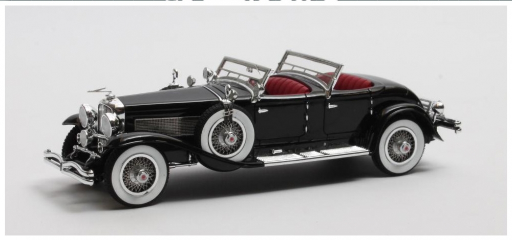 1:43 DUESENBERG SJ 2608 J-582 Torpedo Pheaton Walker La Grande 1930 Black - MX40406-051