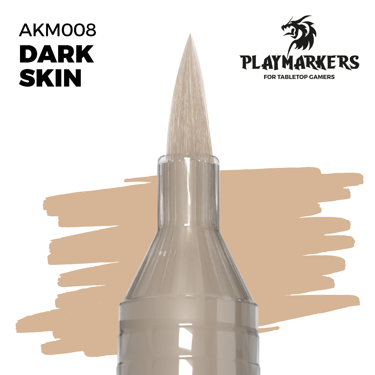 Маркер акриловый PLAYMARKER - Тёмно-телесный / DARK SKIN – PLAYMARKER - AKM008