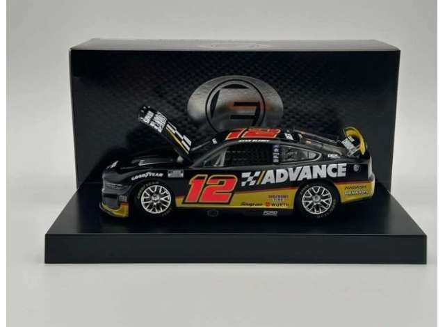1:24 FORD Mustang #12 Ryan Blaney *Advance* black/white/red 2025 - C122522ADVRB