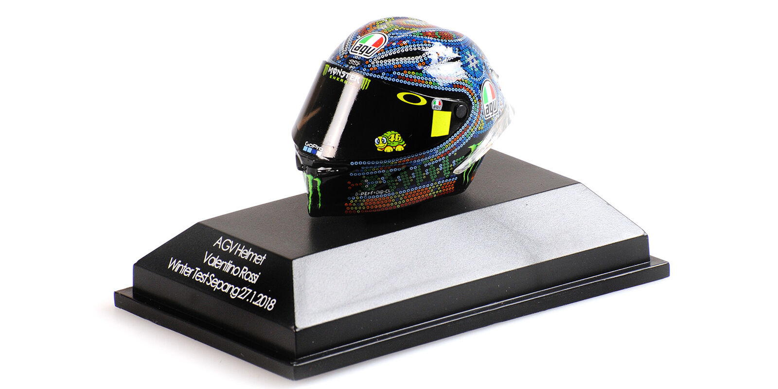 1:8 AGV HELMET - VALENTINO ROSSI - WINTER TEST SEPANG 27.01.2018 - 399180076