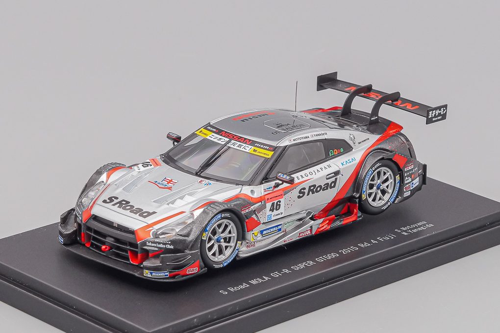 1:43 NISSAN GT-R NISMO GT500 #46 Super GT - 2015 - Motoyama, Yanagida, silver / grey - 45279