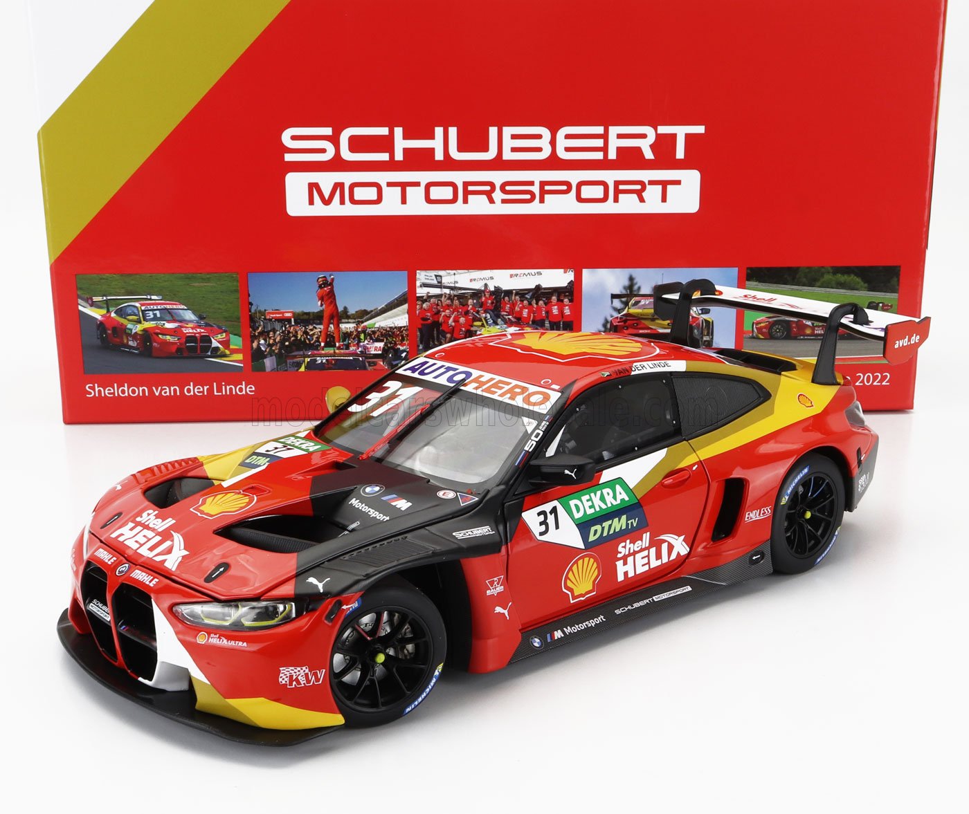1:18 BMW 4-series M4 Gt3 Team Schubert Motorsport N31 Winner Dtm Hockenheim Champion (2022) Sheldon Van Der Linde, Red Black Yellow - 113222331