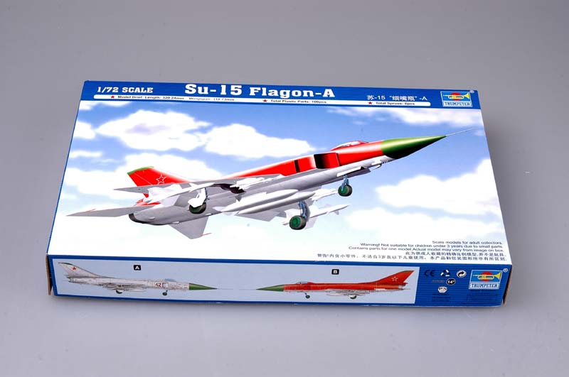 1:72 Сборная модель Советский истребитель-перехватчик Су-15 (Flagon-A) - 01624
