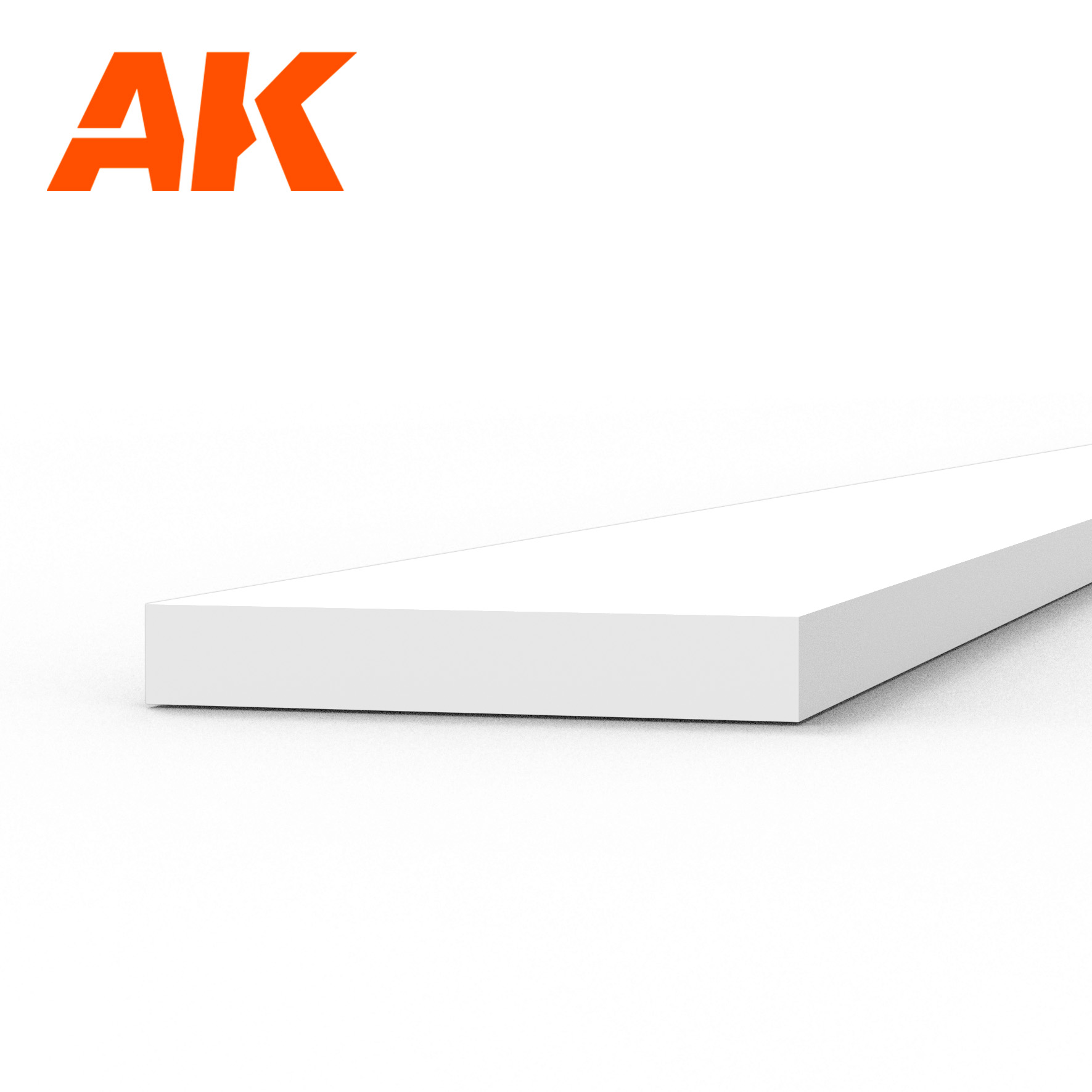 Strips 0.75 x 5.00 x 350mm - STYRENE STRIP - AK6518