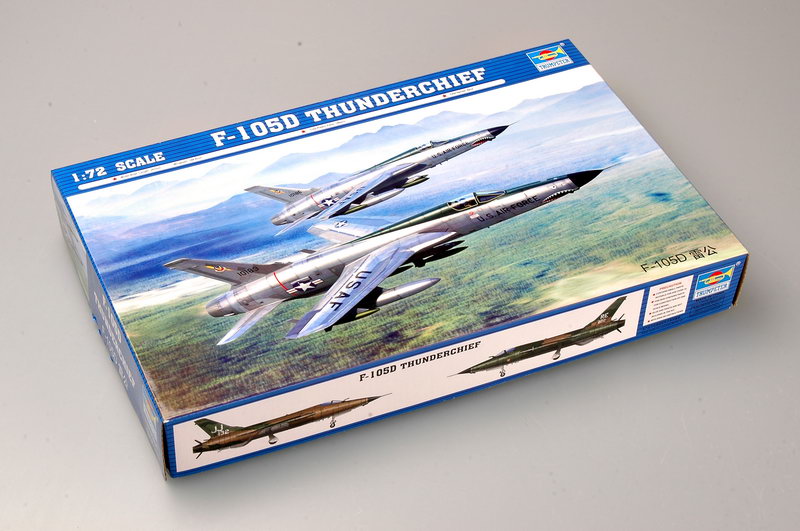 1:72 Сборная модель Американский истребитель-бомбардировщик F-105D 'Thunderchief' - 01617