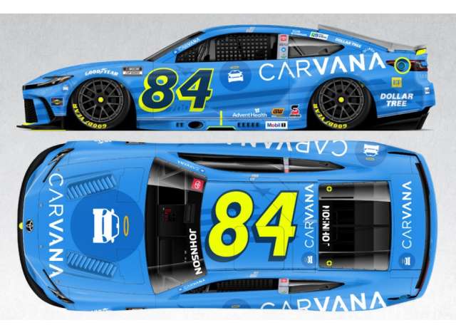 1:64 Toyota Camry #84 Jimmie Johnson *Carvana 700th Start* blue/white/yellow 2025 - C842565CV7JJ