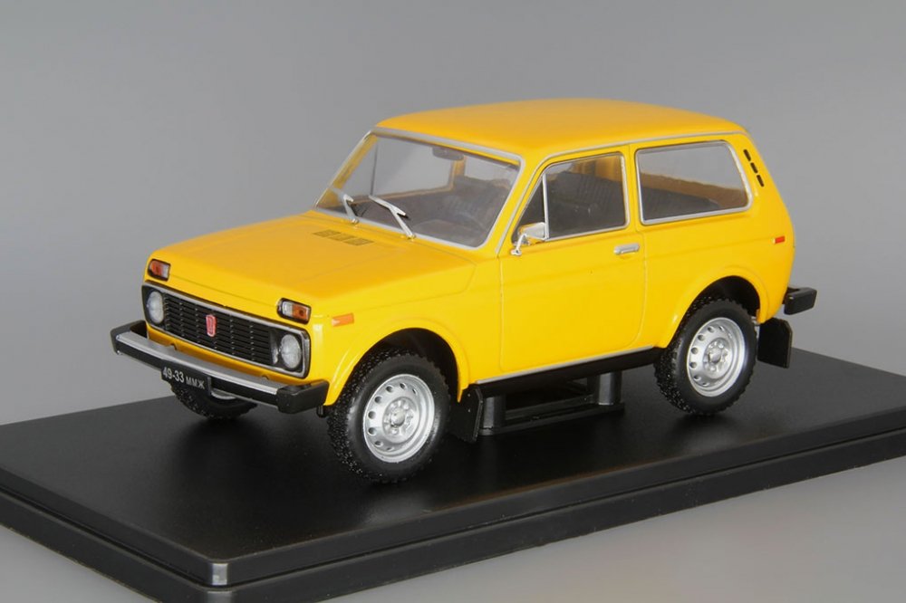 1:24 Волжский автомобиль 2121, Легендарные советские автомобили 5, желтый - LSA005
