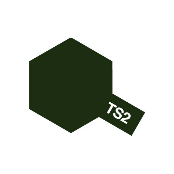 TS-2 Dark Green (Темно-зеленая) аэрозольная краска, 100 мл. (в баллоне) - 85002
