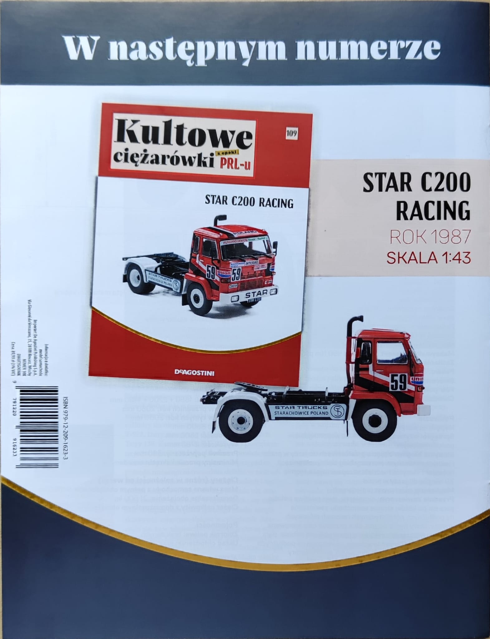 1:43 STAR C200 Racing, Kultowe Ciezarowki PRL-u 109 - kulC109